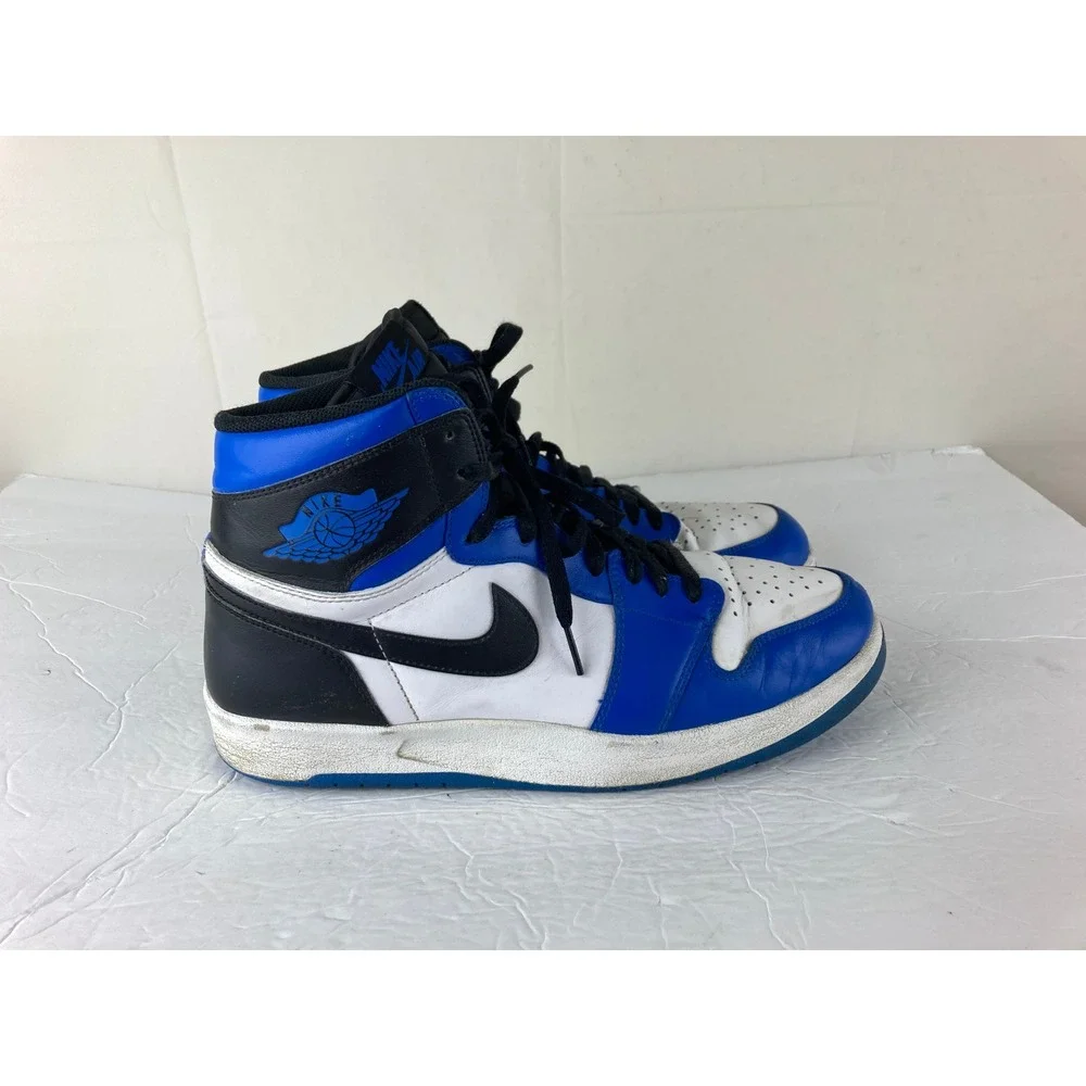 Jordan 1 Retro High Men 12 Blue White Black Good Game Royal 555088-403 Athletic